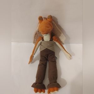 Vintage Star Wars Episode 1 Jar Jar Binks 12" Small Plush Toy Applause